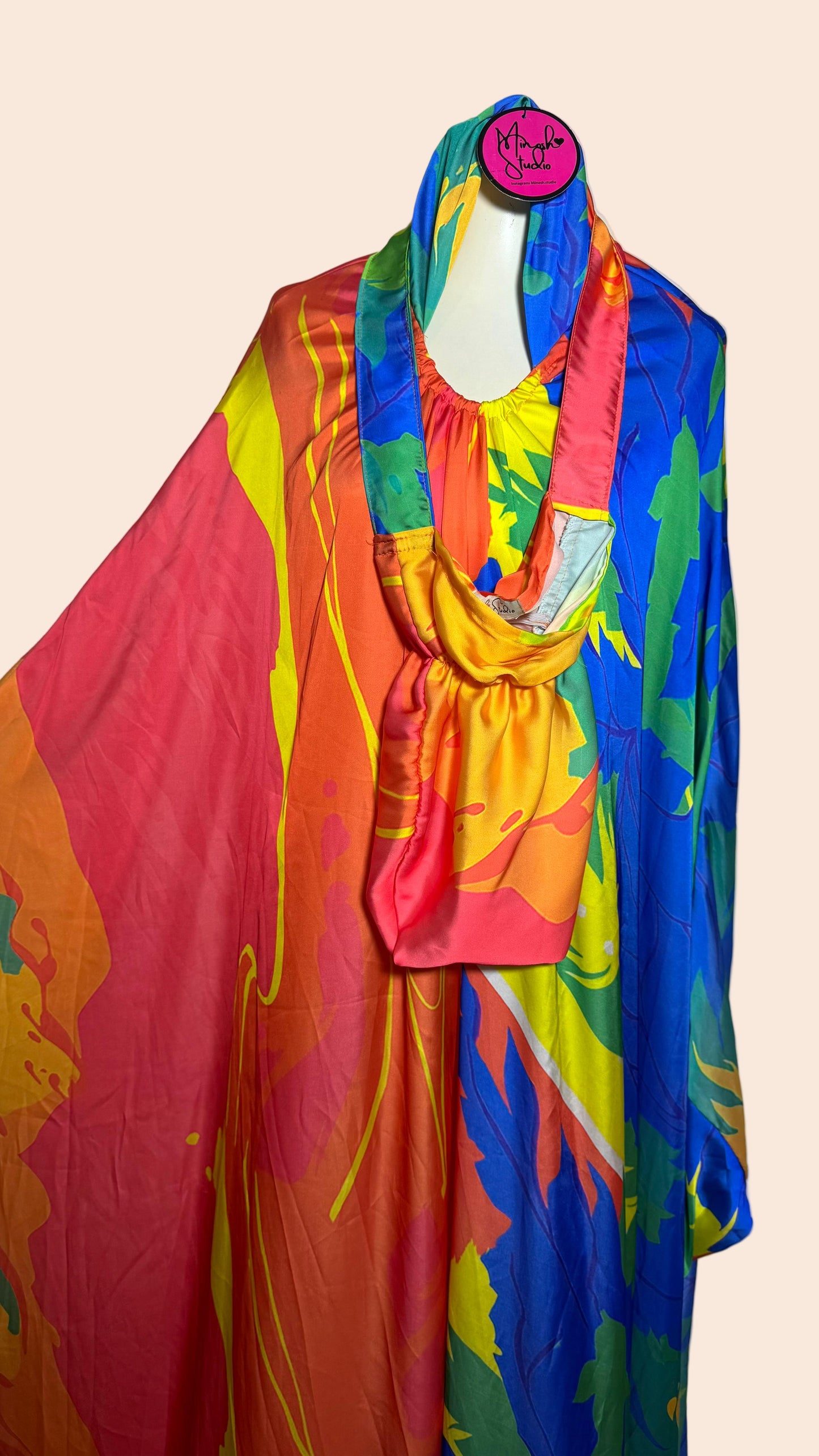 Rainbow Splash Satin Prayer Wear