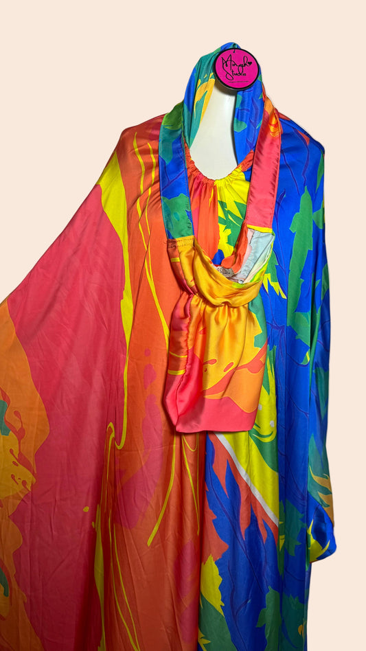 Rainbow Splash Satin Prayer Wear