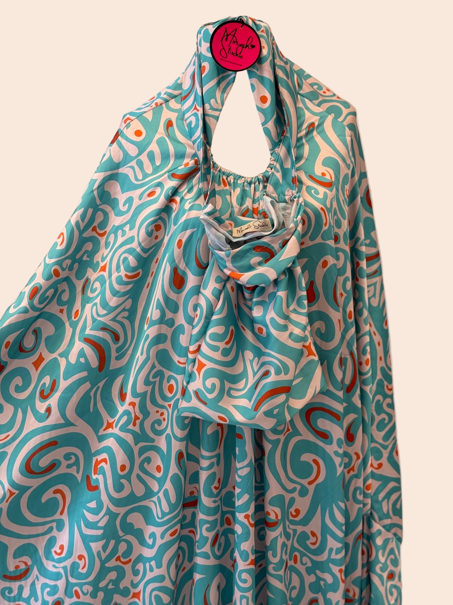 Aqua Muse Satin Islamic Prayer Wear