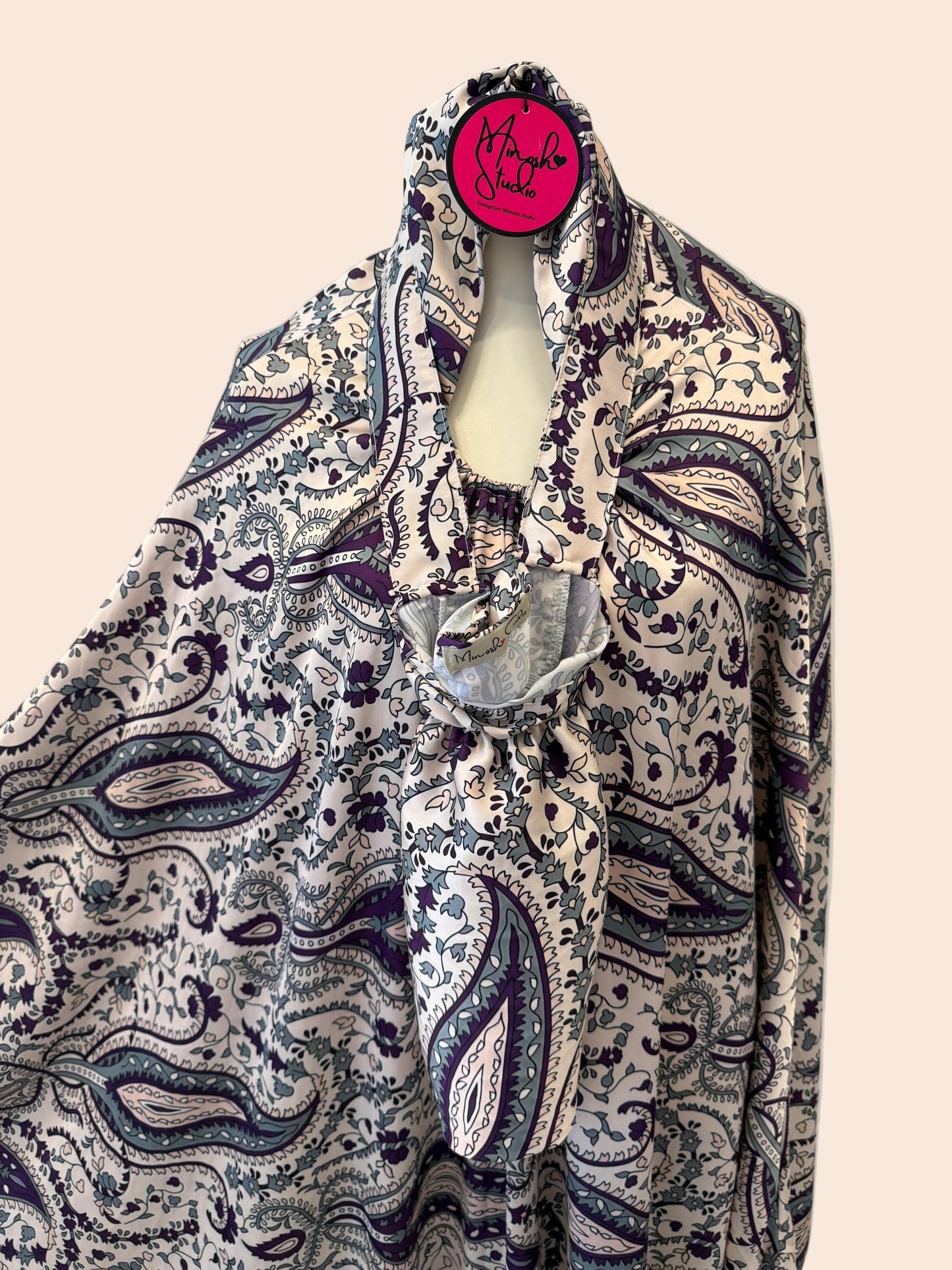 Lavender Paisley Islamic Prayer Wear