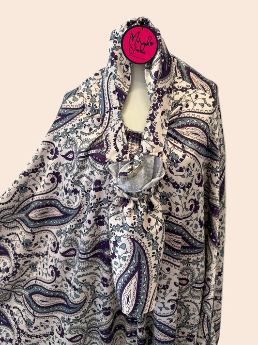 Lavender Paisley Islamic Prayer Wear