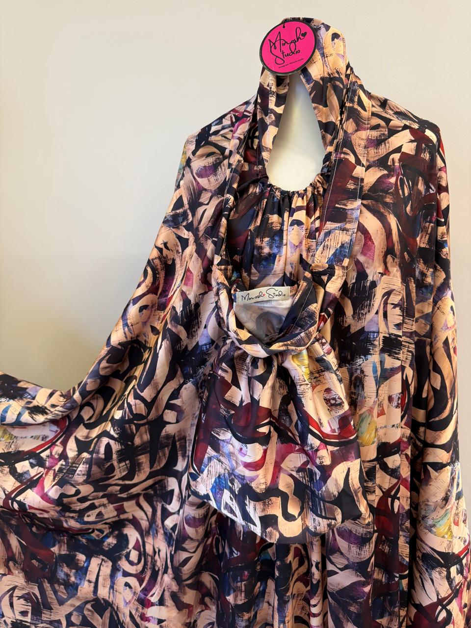Abstract Noir Islamic Prayer Wear