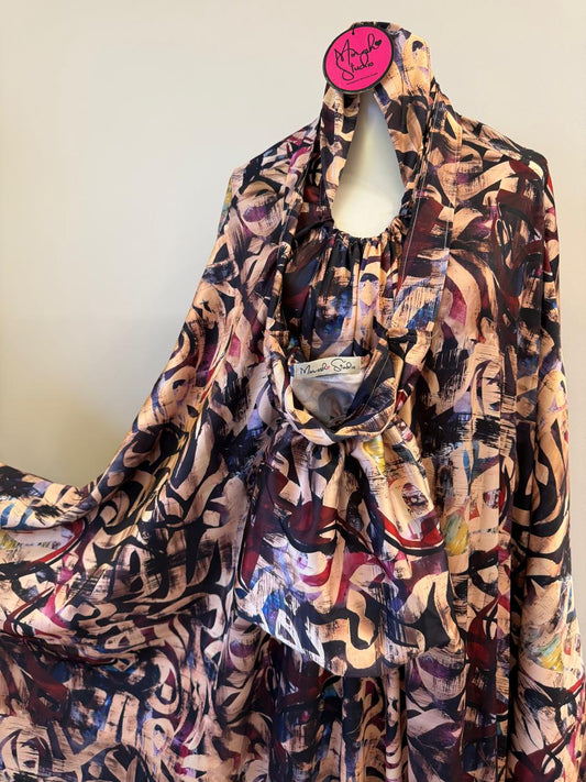 Abstract Noir Islamic Prayer Wear