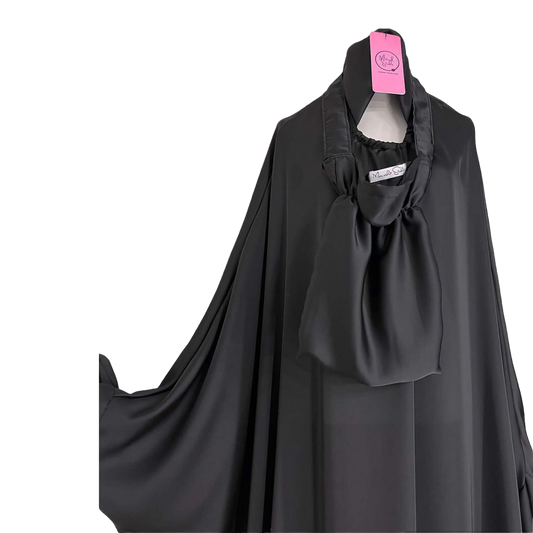 Black Satin Prayer Wear