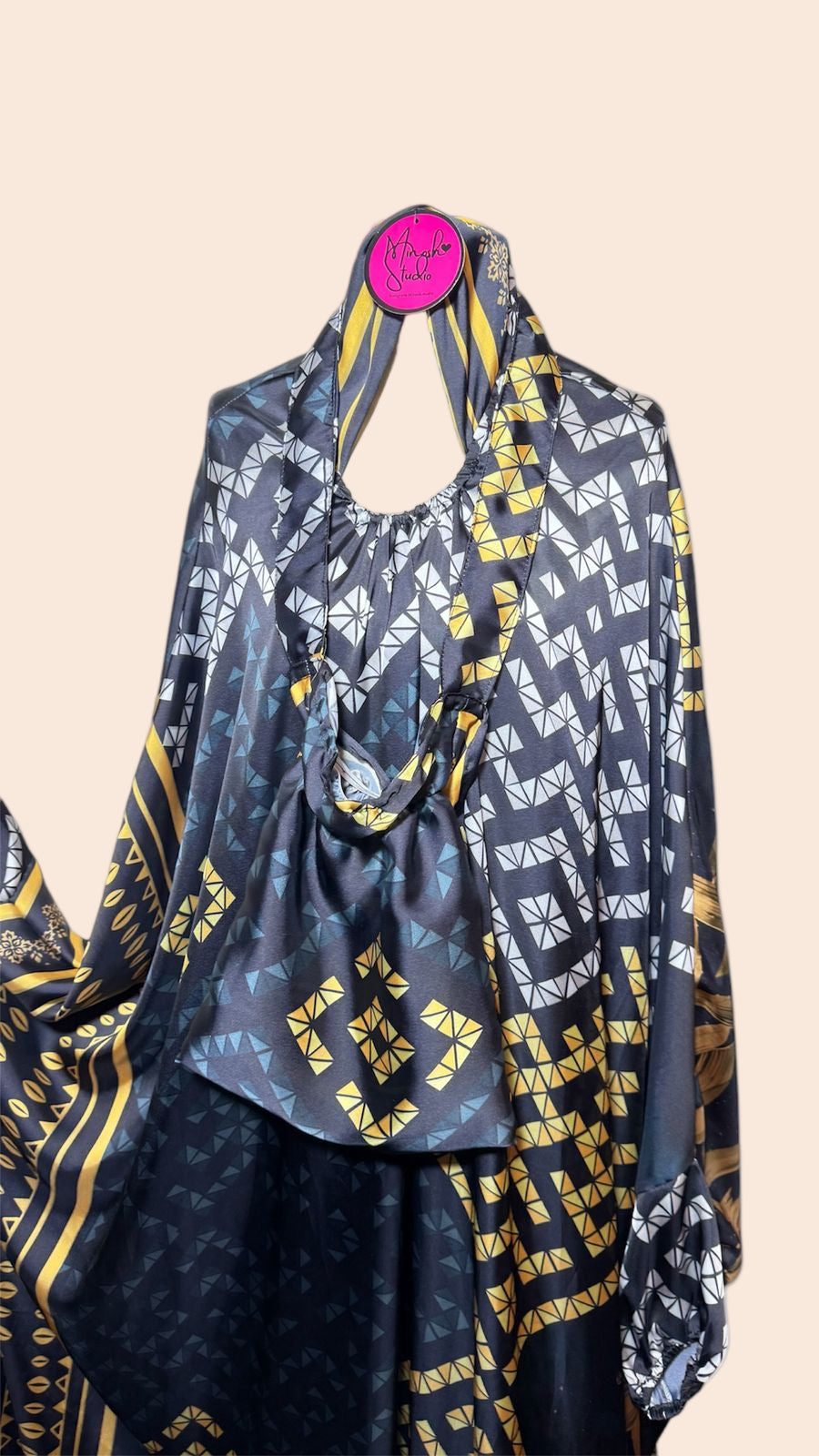 Midnight Mosaic Satin Islamic Prayer Wear