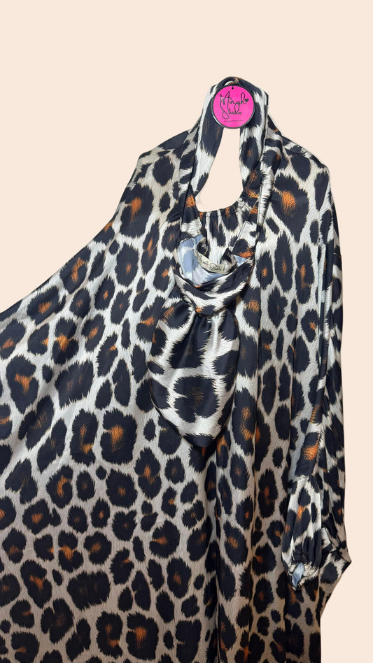 Wild Leopard Satin Prayer Wear